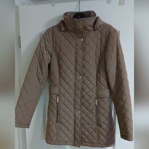Calvin Klein Quilted Jacket With Removeable Hood, XS, Like New, Final Price